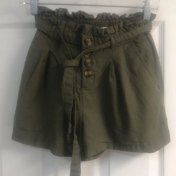 2 for $20 American Eagle Green Paper Bag Shorts XS - Picture 11 of 12